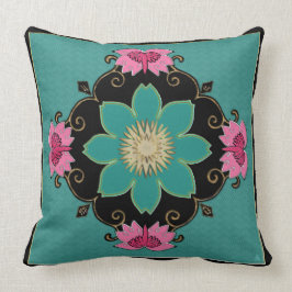 Almofada Japonês Art Nouveau Rosette