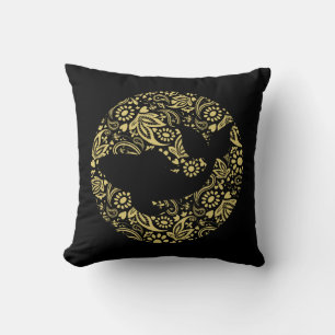 Almofada Japonês Koi Carp Fish Dourado