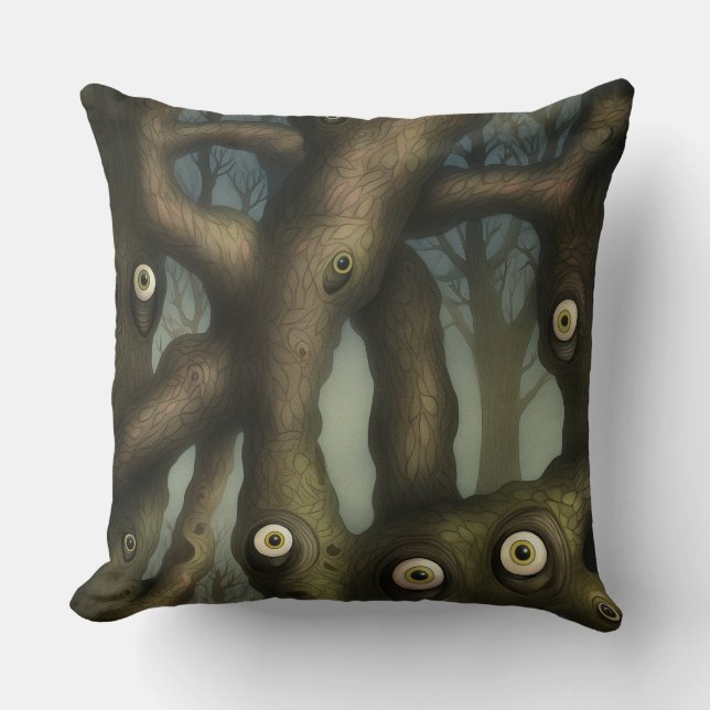 Almofada Jardim Botânico de Olhos Googly (Frente)