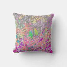 Jardim de Aquarelas Sunrise com Flores Roxas