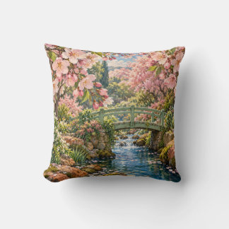 Almofada Jardim de Cerejeira em Flor Ponte Verde Riacho Ens