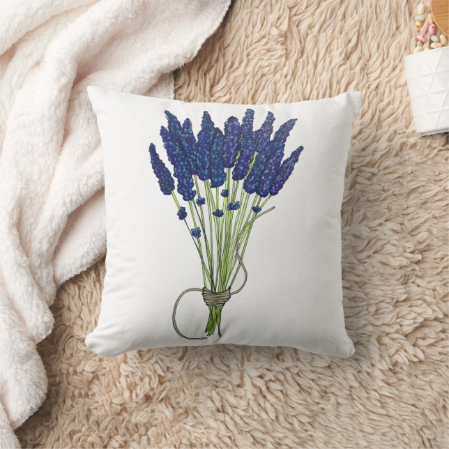 Almofada Jardim de Flor Roxo do Coelho de Lavanda Lavandula (Cobertor)