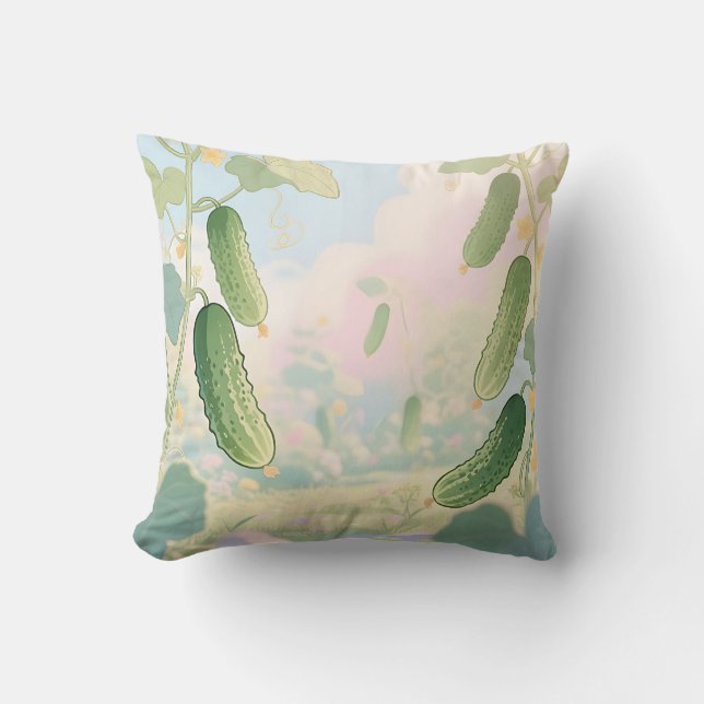 Almofada Jardim de Pepino Caprichoso (Frente)