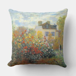 Almofada Jardim do Monet em Argenteuil Fine Art