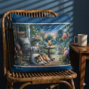 Almofada Jardim Estrelado Varanda Sheltie Sonho