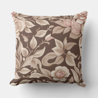 Almofada Jardim Floral Mocha