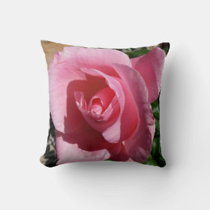 Almofada Jardim Florido Rosa Rosa Ensolarado