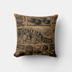 Almofada Jardim Hortícola Vintage Faux Burlap