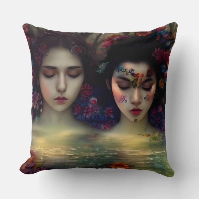 Almofada Jardim Místico: Sonhos Florais (Frente)