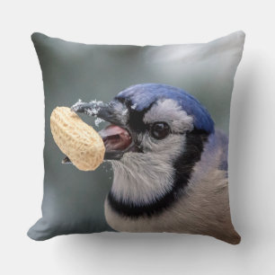 Almofada Jay azul com amendoim