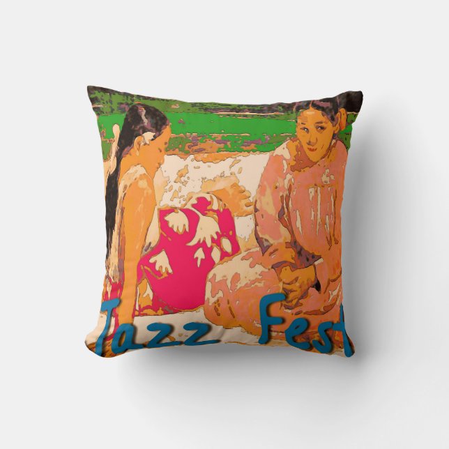 Almofada Jazz fest Women on Blanket (Frente)