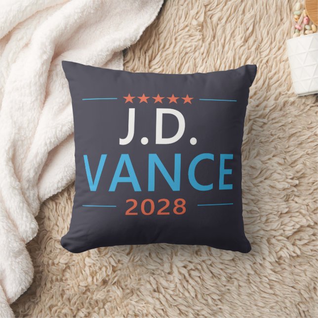 Almofada JD Vance 2028 Republicano Patriótico (Cobertor)