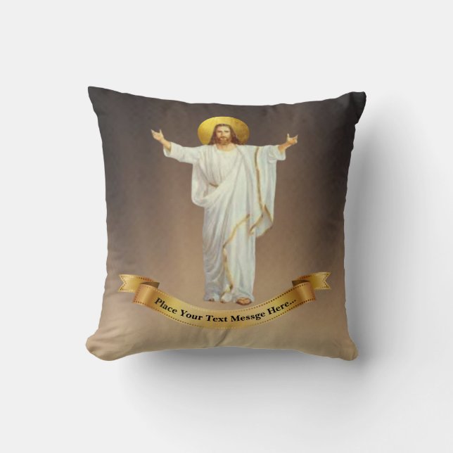 Almofada JESUS A Oração do Senhor Presente Personalizado (Frente)