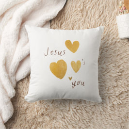 Almofada Jesus ama você Travesseiro decorativo moderno