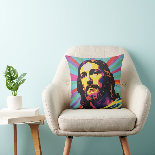 Almofada Jesus Cristo Pop Art (Cadeira)