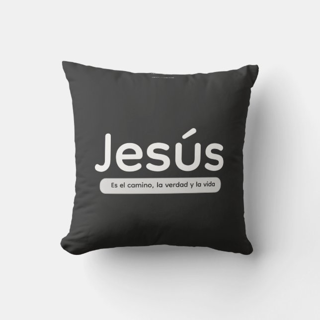 Almofada Jesus é o caminho, a verdade e a vida (Frente)