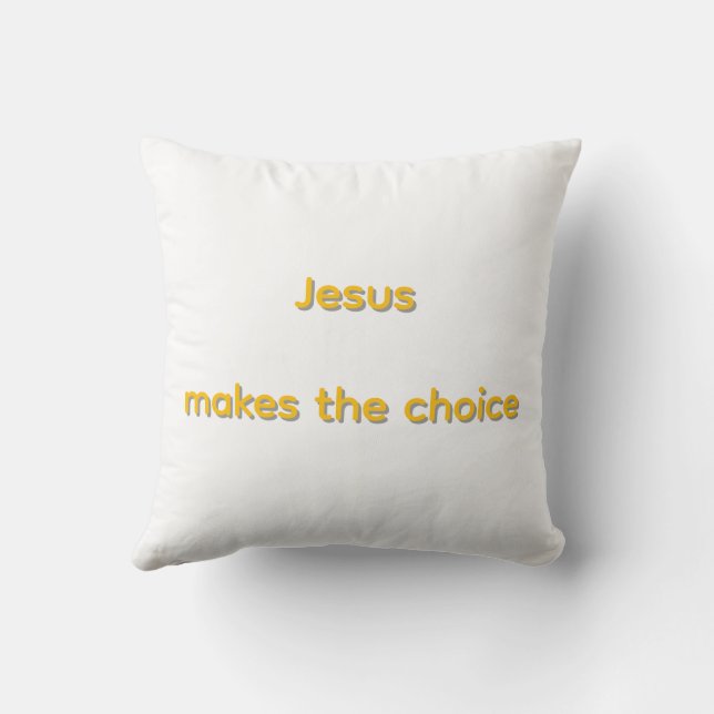 Almofada Jesus makes the choice (Verso)