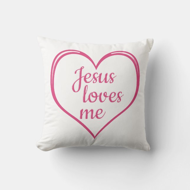 Almofada JESUS ME AMA no Coração (Frente)