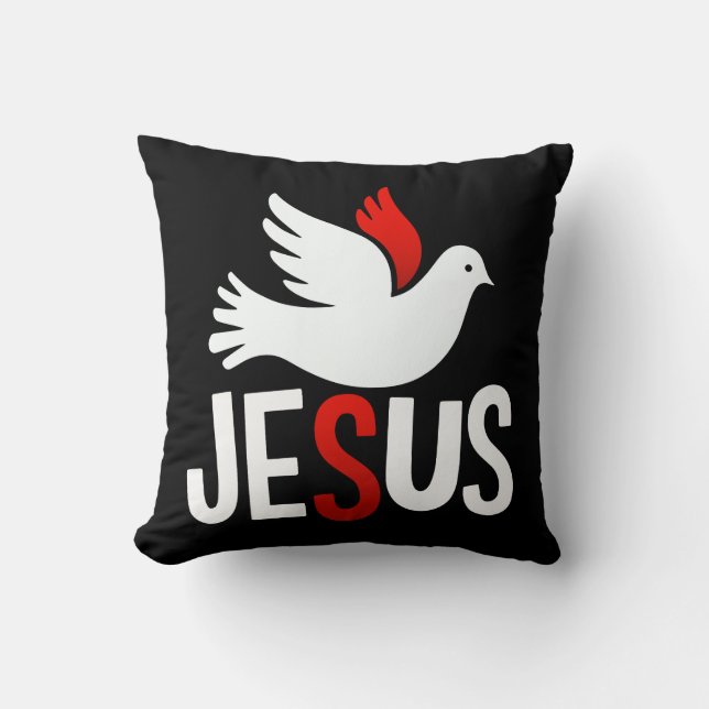 Almofada Jesus mit Taube (Frente)