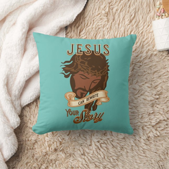 Almofada Jesus Pode Reescrever Sua História (Cobertor)