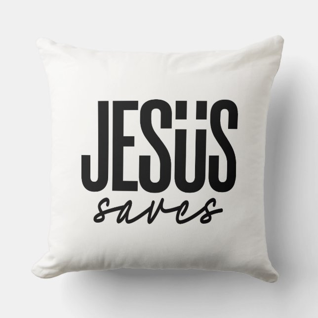 ALMOFADA JESUS SAVES (Frente)