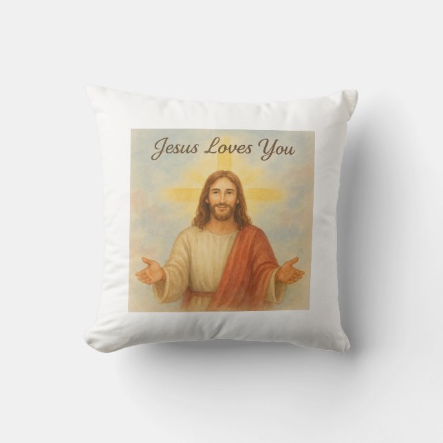 Almofada Jesus te ama (Frente)