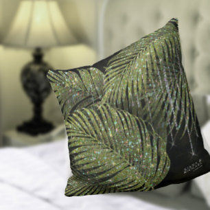 Almofada Jewel Palm Leaf Green ID830