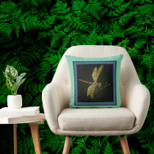 Jewel Tone Dragonfly encontra Mandala em Aqua