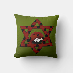 Almofada Jewish Ladybug Star de David