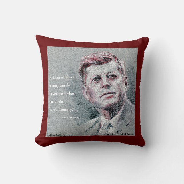 Almofada JFK e Cotação (Frente)