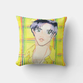 Almofada Jiremi no travesseiro da xadrez