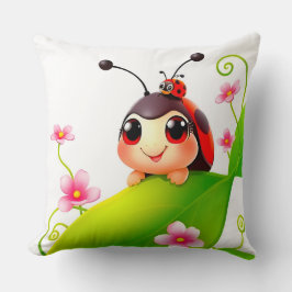 Almofada Joaninha de desenho animado adorável