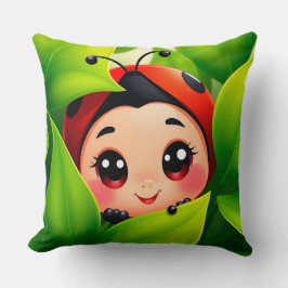 Almofada Joaninha de desenho animado adorável