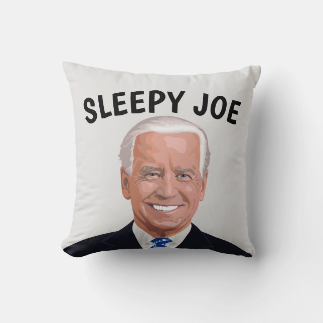 ALMOFADA JOE BIDEN SLEEPY JOE TRAVESSEIROS REVERSÍVEIS (Frente)