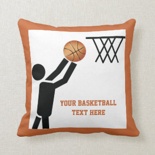 Almofada Jogador de basquete com bola personalizada