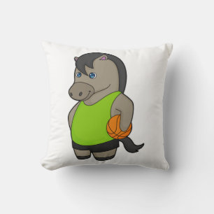 Almofada Jogador de basquete de cavalos