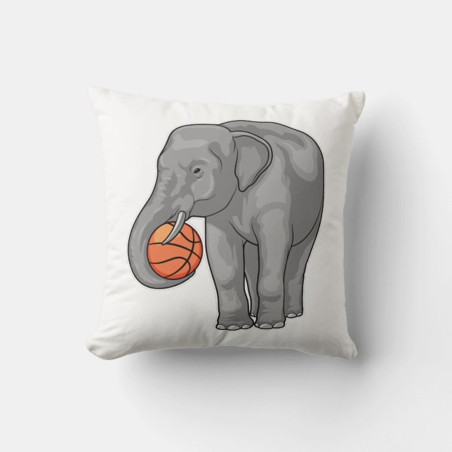 Almofada Jogador de basquete de elefante (Frente)