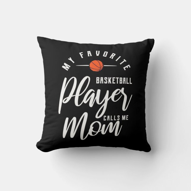 Almofada Jogador de basquete me chama mãe (Frente)