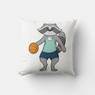 Almofada Jogador de basquete Racoon