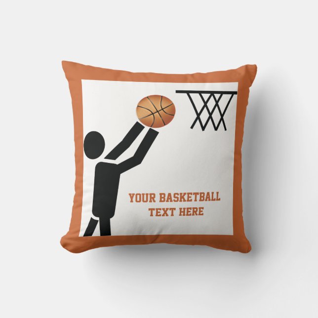 Almofada Jogador de basquetebol personalizado (Frente)