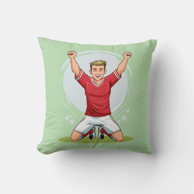 Almofada Jogador de futebol homem (Frente)