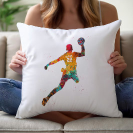 Almofada Jogador de Handebol Colorido