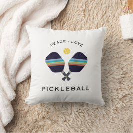 Almofada Jogador de Pickleball Oferece Amor pela Paz e Pick