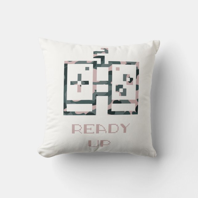 Almofada Jogador Preparado para o Controle de Jogo de Camuf (Frente)