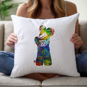 Almofada Jogadora de Basquete Feminina