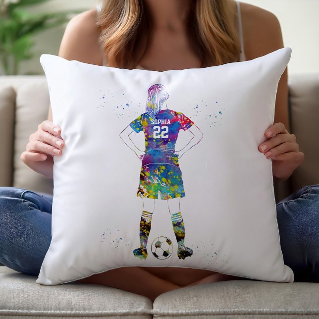Almofada Jogadora de Futebol Feminina  (Criador carregado)
