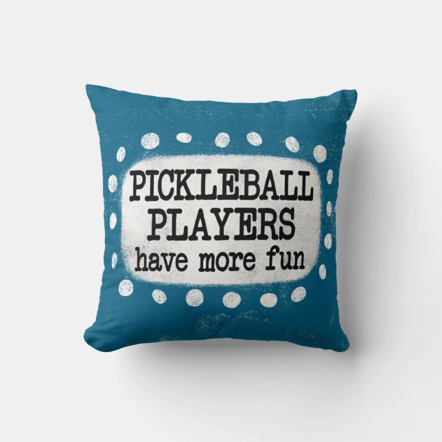 Almofada Jogadores De Pickleball Têm Mais Travesseiro decor (Frente)