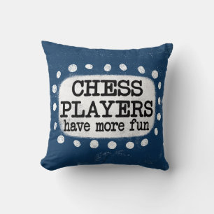 Almofada Jogadores De Xadrez Têm Mais Travesseiro decorativ