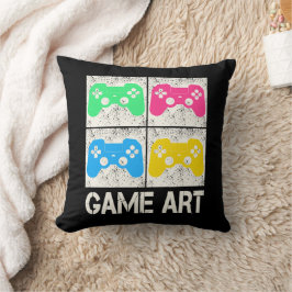 Almofada Jogadores do Controlador Retro do Gamepad de Arte