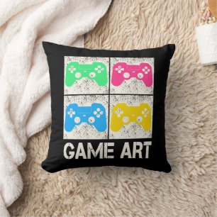 Almofada Jogadores do Controlador Retro do Gamepad de Arte